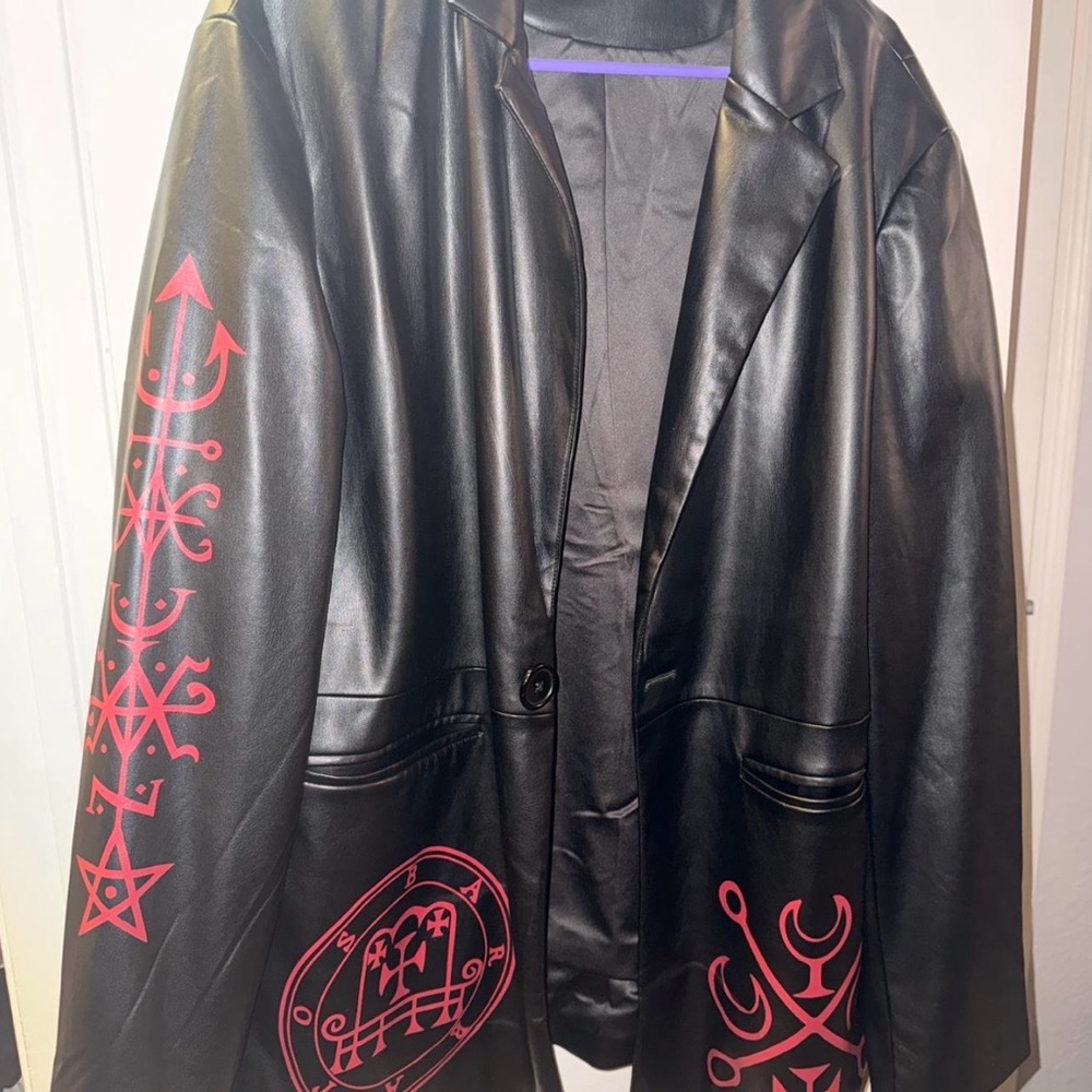 Killstar Zepar Faux Leather Jacket - Picture 4 of 5
